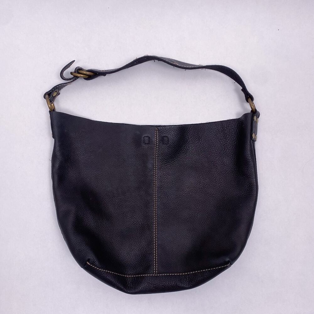 Lucky Brand Pebbled leather Shoulder Bag Black